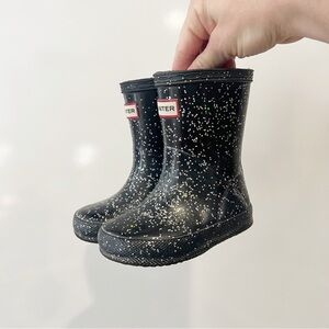 Hunter Kids' Original First Classic Glitter Rain Boot